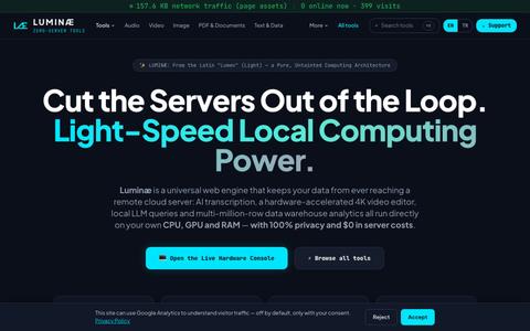 LUMINÆ // Zero-Server Edge Computing Platform — screenshot