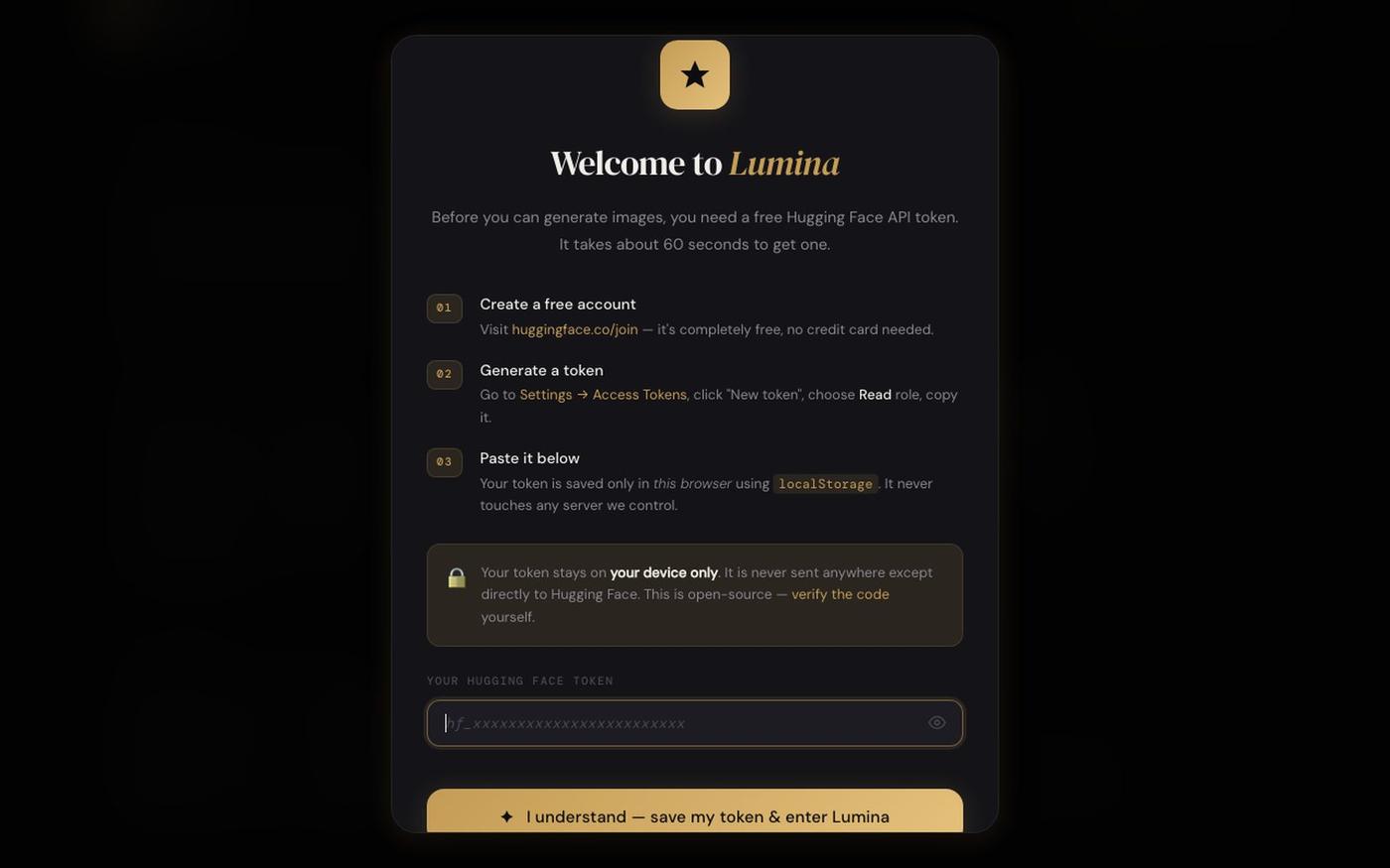 Lumina — AI Image Studio — screenshot