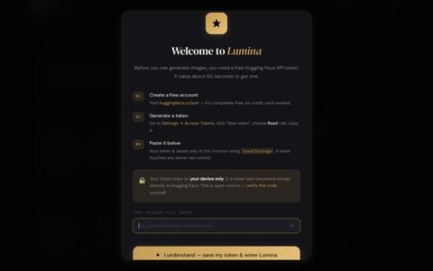 Lumina — AI Image Studio — screenshot