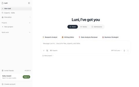 luni-now — screenshot