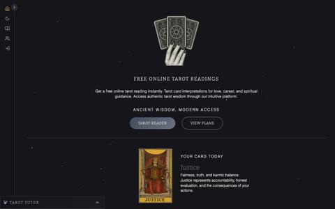 Free Online Tarot Reading | LVX - Instant Card Readings — screenshot