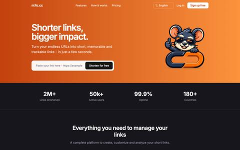 m7o - Link Shortener — screenshot