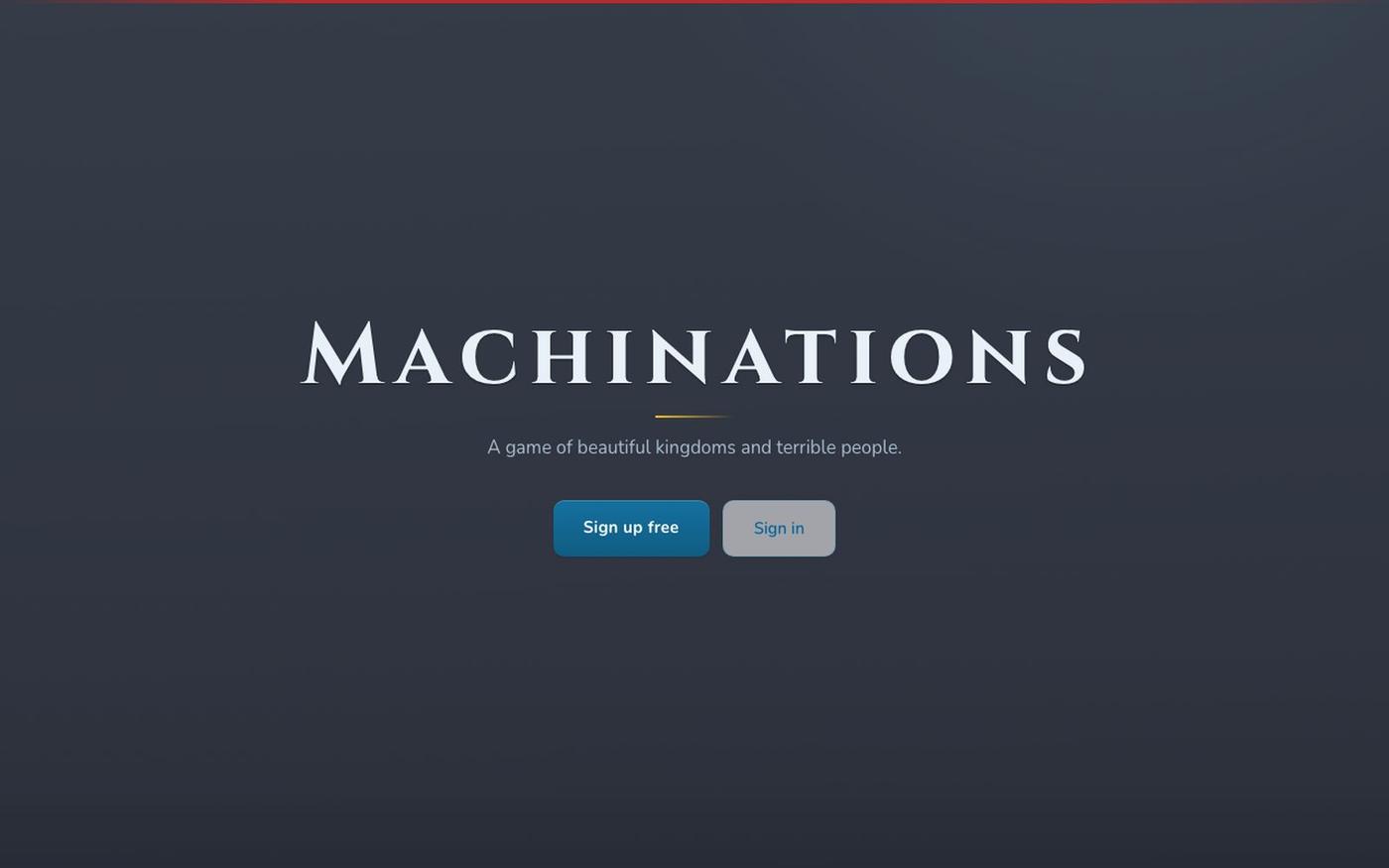 Machinations — screenshot