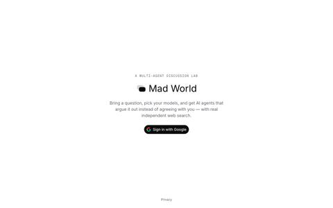 Mad World — screenshot