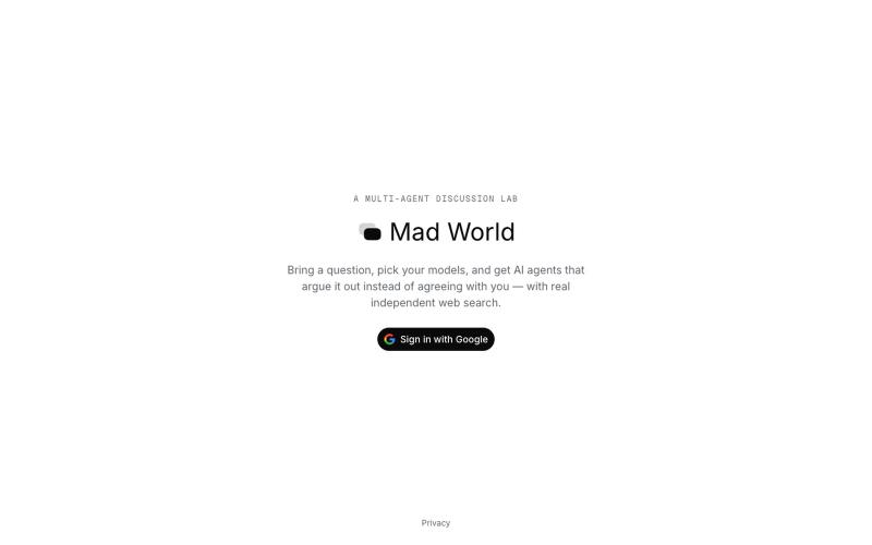 Mad World — screenshot