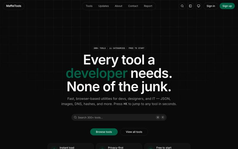 MaffeiTools — Every tool a developer needs. — screenshot