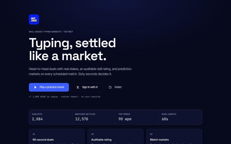 Magic Fingers — Real-Time Typing Battles — screenshot