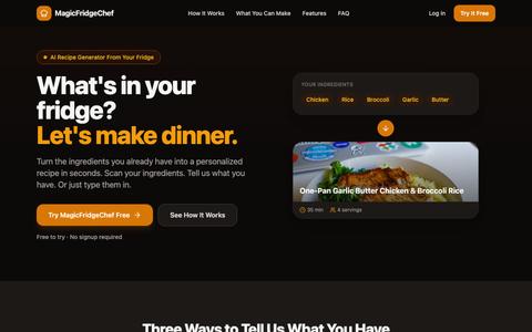 MagicfridgeChef — screenshot