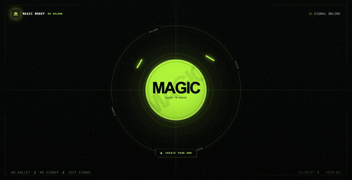 magicmoneyonsolana — screenshot