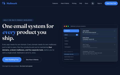 Mailmark - One Email Platform for All Your Products — screenshot