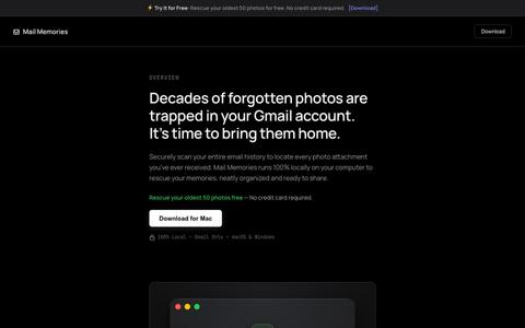 Mail Memories | Rescue Your Photos — screenshot