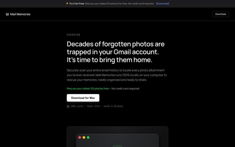 Mail Memories | Rescue Your Photos — screenshot