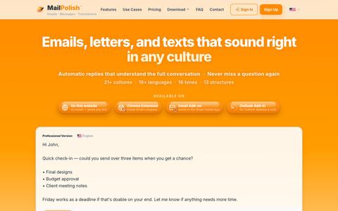 MailPolish — screenshot