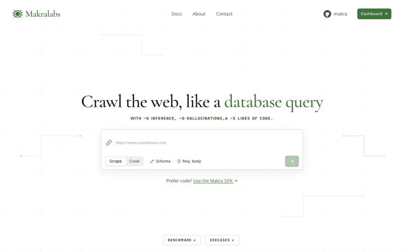 Makra | Agentic Web Scraper/Crawler — screenshot