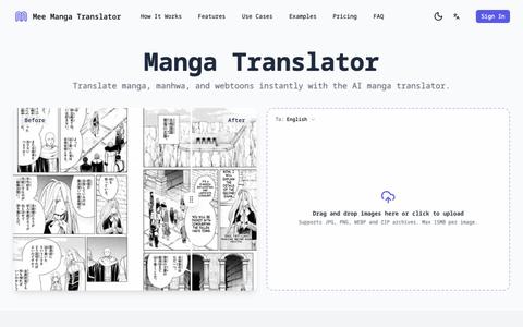 Manga Translator – AI Translate Manga | Mee Manga Translator — screenshot
