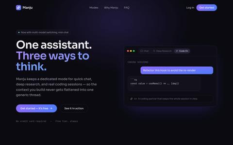 Manju - AI Chat — screenshot