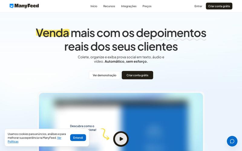 ManyFeed — Gerencie e Converta Avaliações | ManyFeed — screenshot