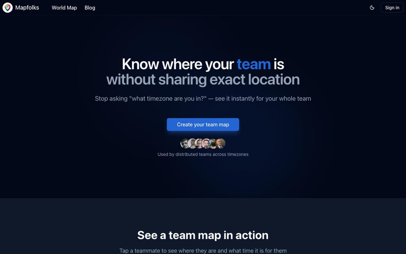 Mapfolks – Know where your team is — screenshot