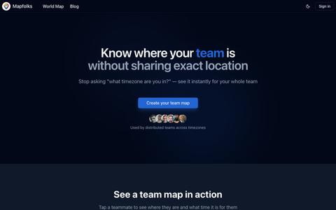 Mapfolks – Know where your team is — screenshot