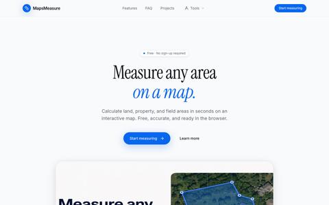 MapsMeasure — Measure Any Area on a Map for Free — screenshot