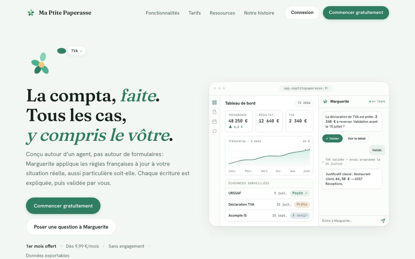 Ma Ptite Paperasse : le logiciel de comptabilité qui gère tous les cas — screenshot