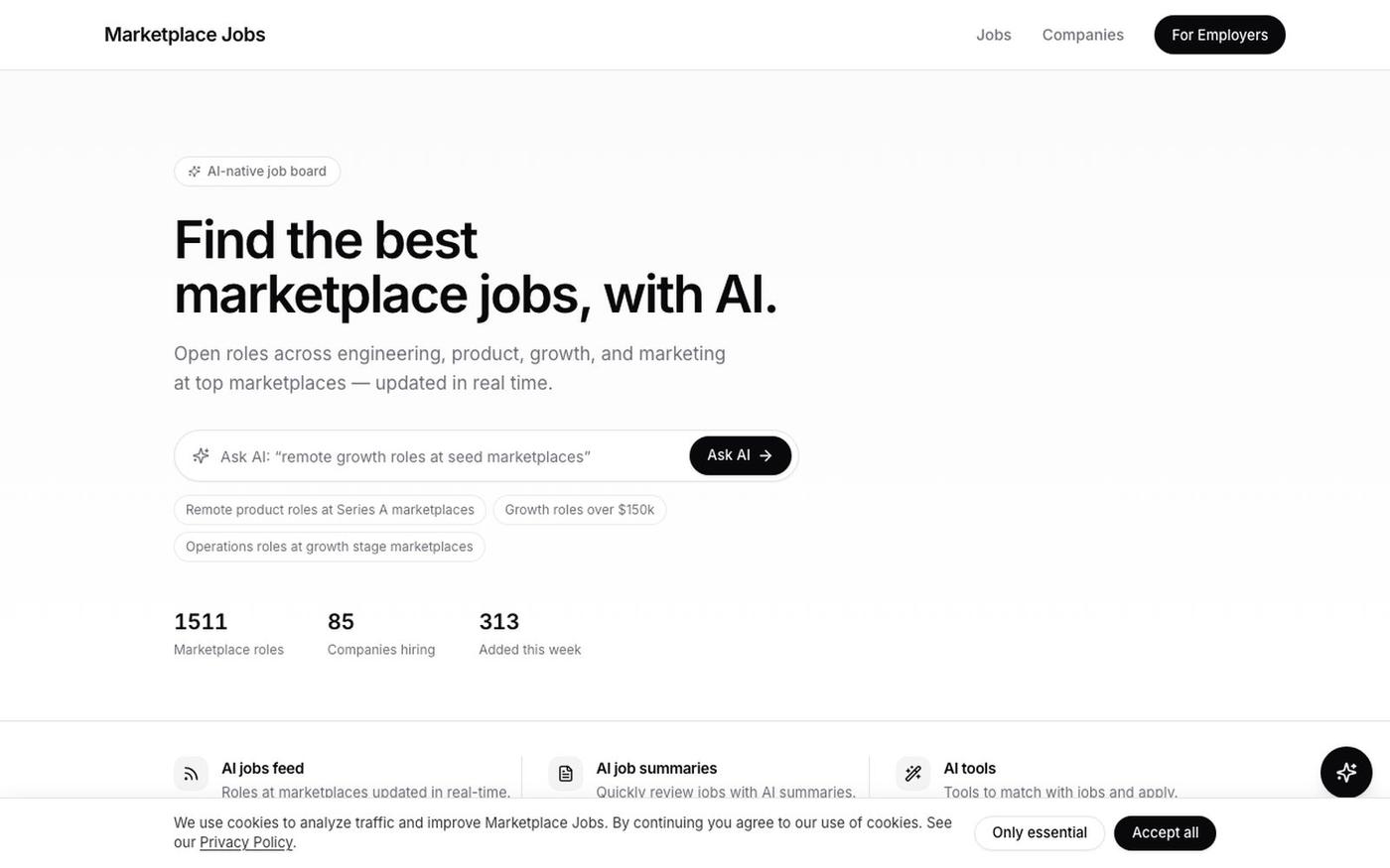 Marketplace Jobs — screenshot
