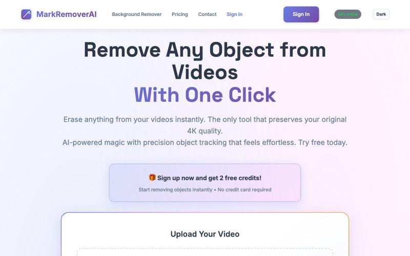 Remove Objects from Video Online Free - AI Inpainting Tool — screenshot