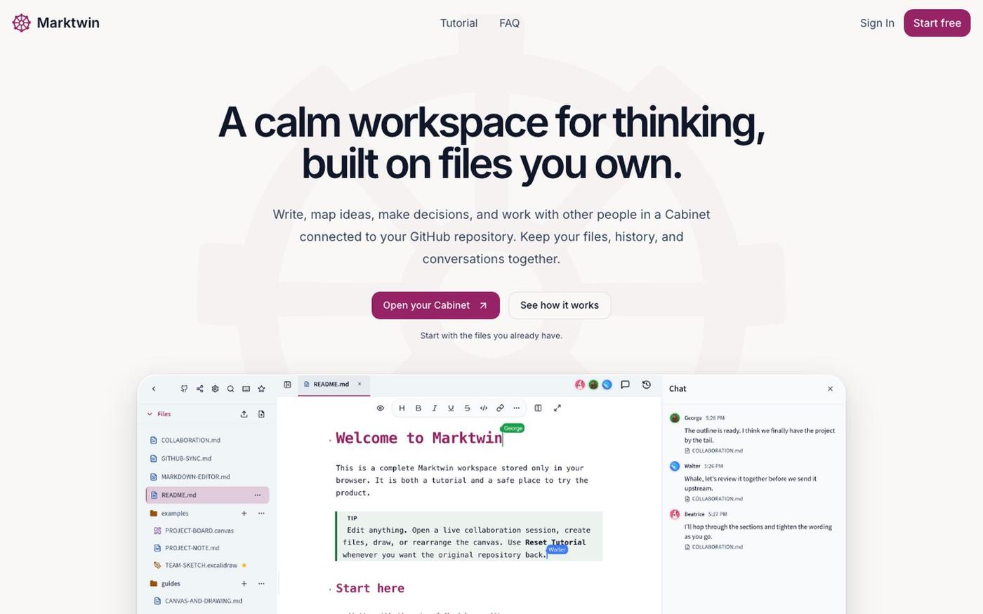 Marktwin | Think, discuss, decide, and work together — screenshot