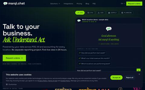 marql chat — AI copilot for retail & HoReCa chains — screenshot