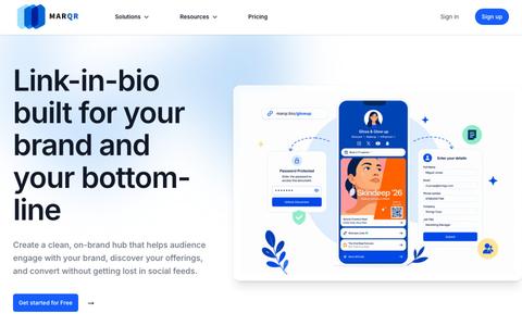 Link in Bio Tool: Everything brands need to host a professional micro-site - Mar — screenshot
