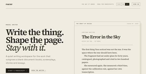 Marzel — prompt analysis — screenshot