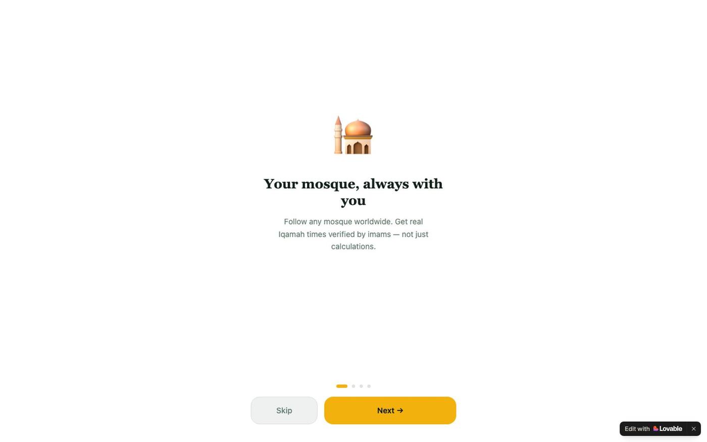 MasjidConnect — Local Mosque Prayer Times — screenshot