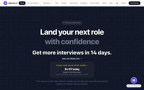 Mbason AI | Career & Hiring Platform | Home — screenshot