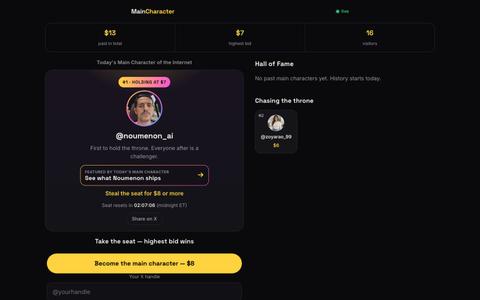 Main Character of the Internet — screenshot