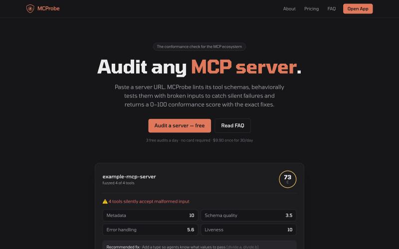 MCProbe — screenshot