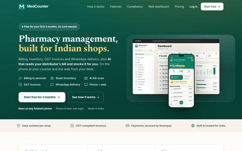 MedCounter — Pharmacy Management App for India — screenshot