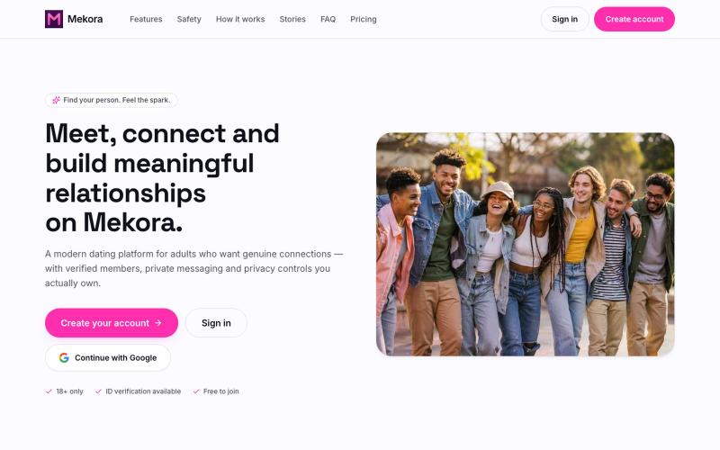 Mekora | Meet, Match and Connect — screenshot