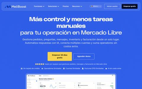 MeliBoost - Optimiza tu operación diaria en Mercado Libre — screenshot