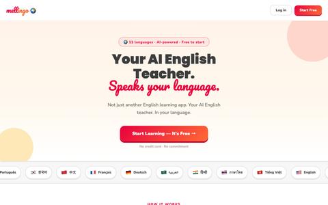 Mellingo – Your AI English Teacher — screenshot