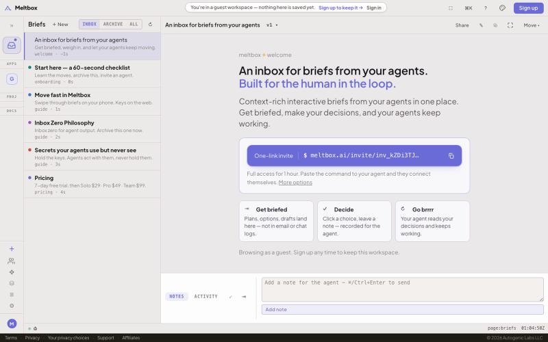 Meltbox — screenshot