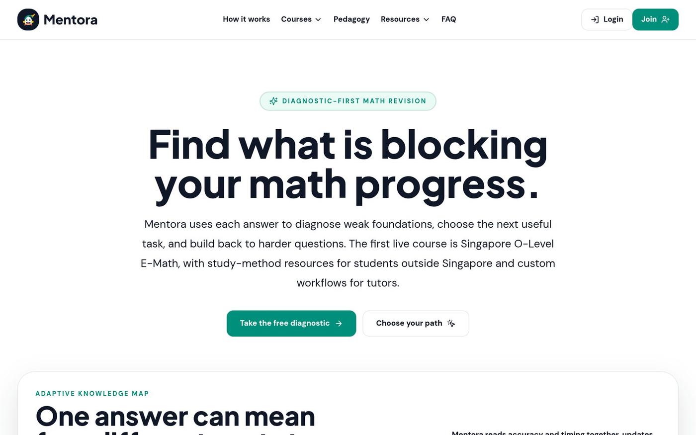 Mentora | A Smarter Path Through Revision — screenshot
