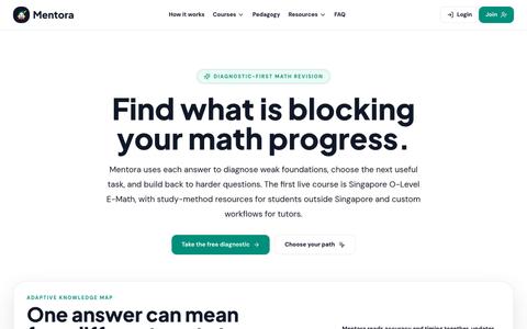 Mentora | A Smarter Path Through Revision — screenshot