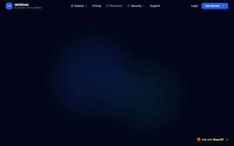 Meridian BI — screenshot