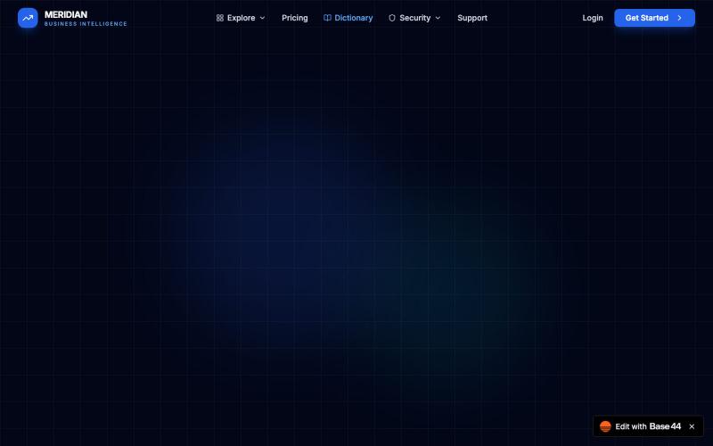 Meridian BI — screenshot