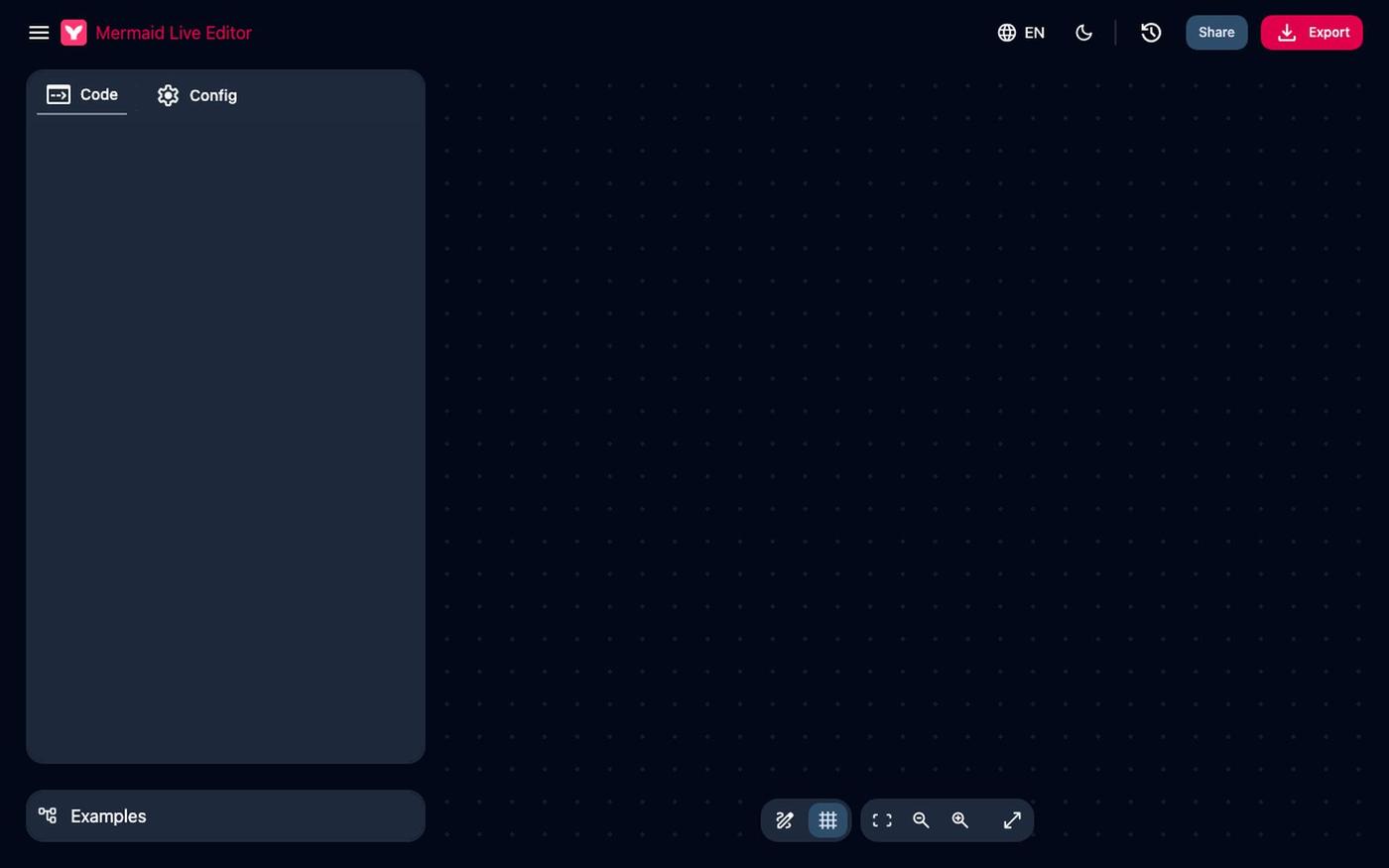 Free Mermaid Editor Online | PNG, SVG & PDF | Mermaid Live Editor — screenshot