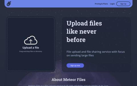 Meteor Files: Upload files like never before — screenshot