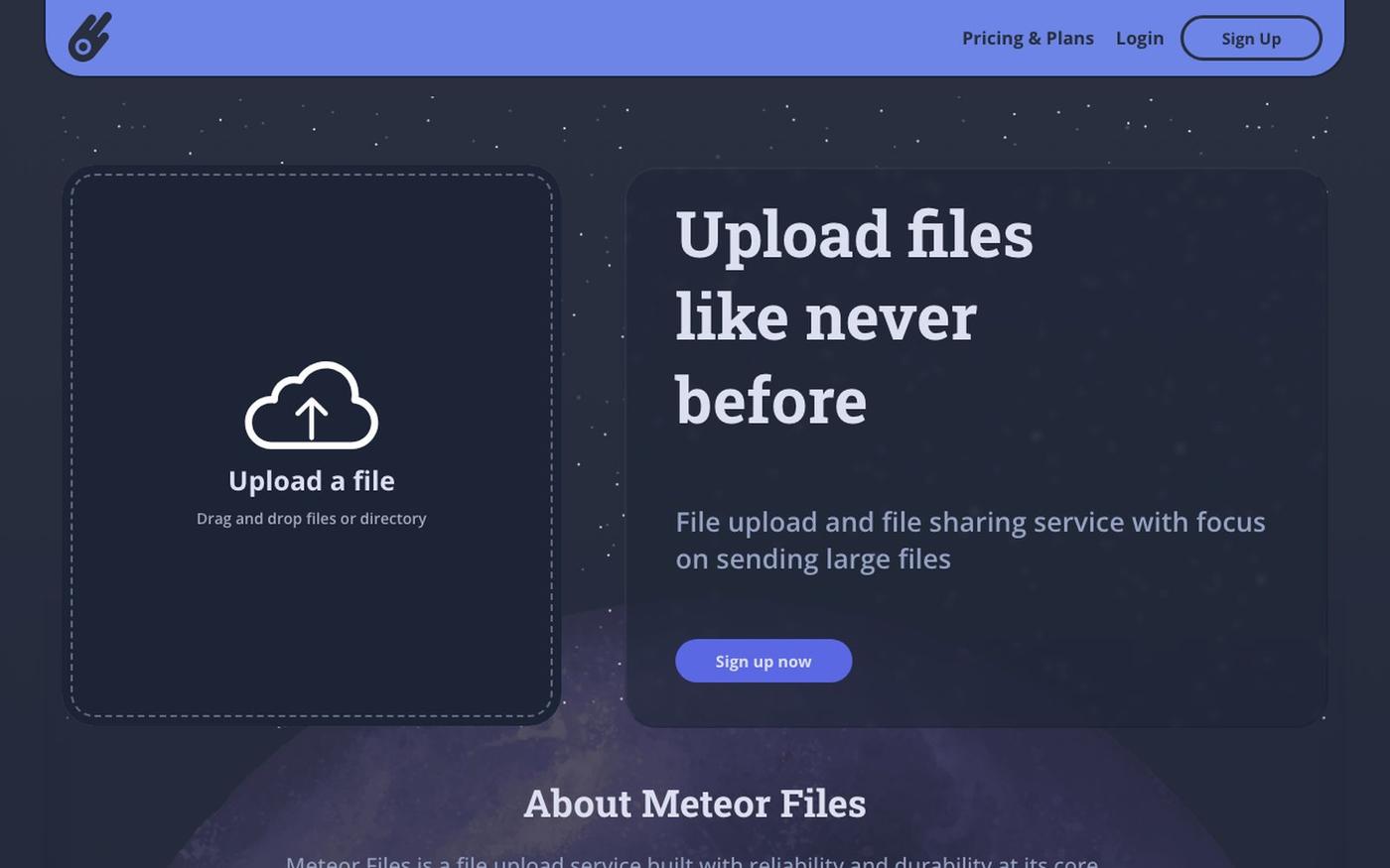 Meteor Files: Upload files like never before — screenshot