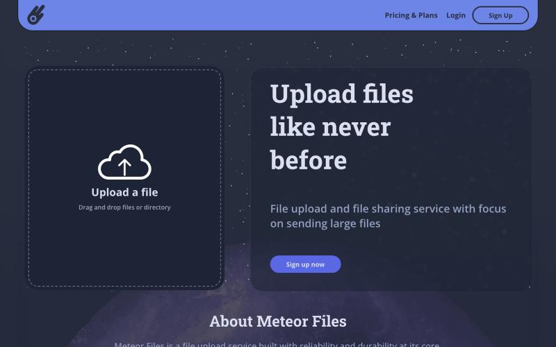 Meteor Files: Upload files like never before — screenshot