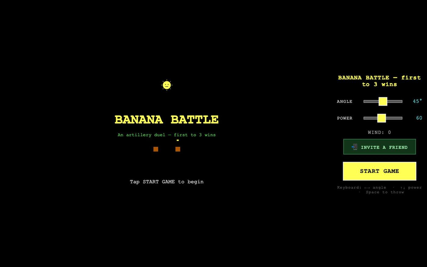 Banana Battle — screenshot