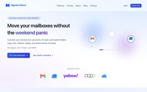 Migrate Wizard — Email Migration Made Simple — screenshot